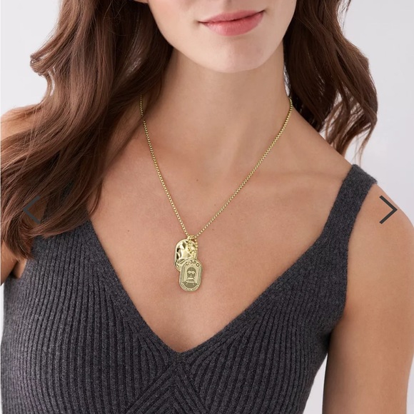 Star Wars™ C-3PO™ Gold-Tone Stainless Steel Dog Tag Necklace - Picture 5 of 5